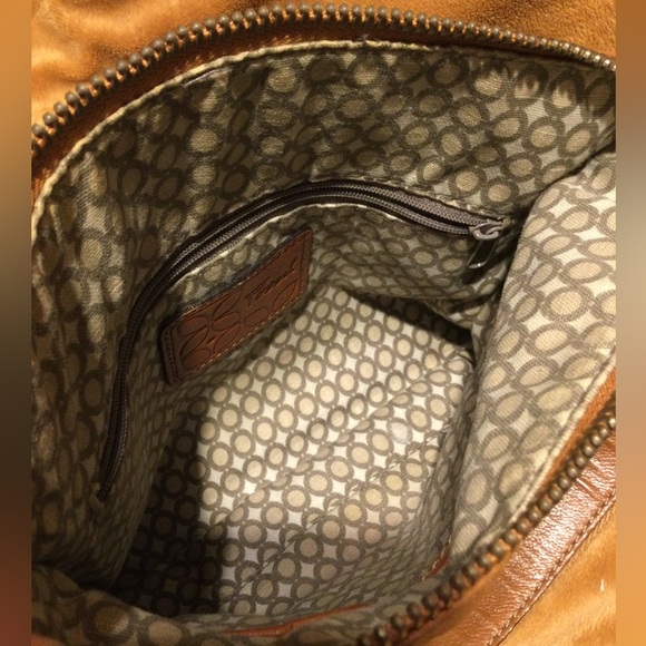 Fossil Pebbled Leather Crossbody Shoulder Handbag - Picture 9 of 9